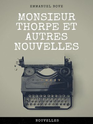 cover image of Monsieur Thorpe et Autres Nouvelles